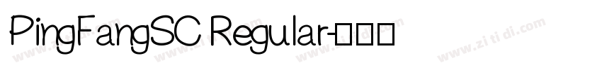 PingFangSC Regular字体转换